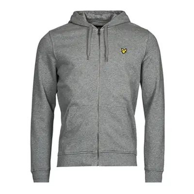 Lyle & Scott Zip Through Hoodie men's Sweatshirt in Grey