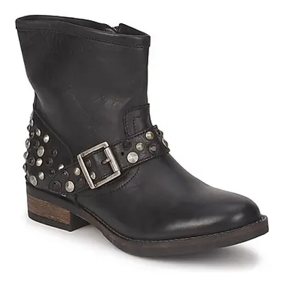 Pieces ISADORA LEATHER BOOT women's Mid Boots in Black