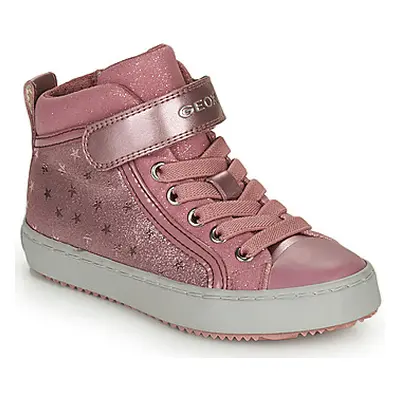 Geox J KALISPERA GIRL I girls's Children's Shoes (High-top Trainers) in Pink