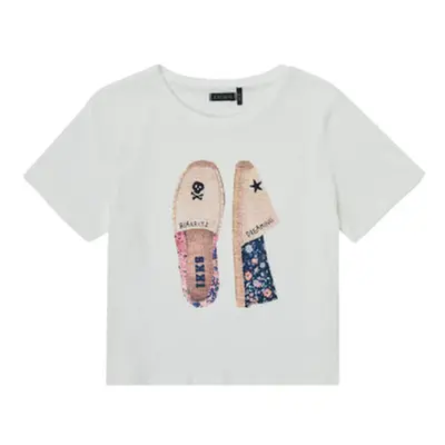 Ikks DANDINET girls's Children's T shirt in White