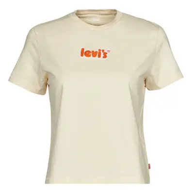 Levis GRAPHIC CLASSIC TEE women's T shirt in Beige