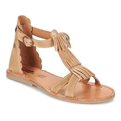 Citrouille et Compagnie GAMELA girls's Children's Sandals in Brown