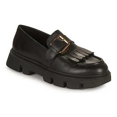 Geox D VILDE women's Loafers / Casual Shoes in Black