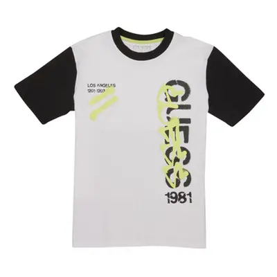 Guess OVERSIZE SS T SHIRT boys's Children's T shirt in White