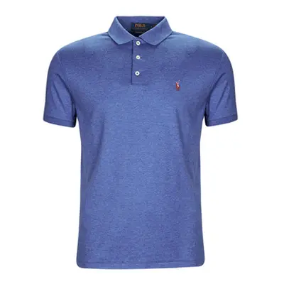 Polo Ralph Lauren POLO COUPE DROITE EN PIMA COTON men's Polo shirt in Blue