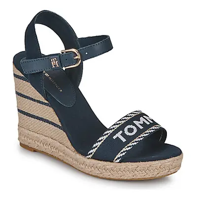 Tommy Hilfiger SEASONAL WEBBING WEDGE women's Sandals in Marine