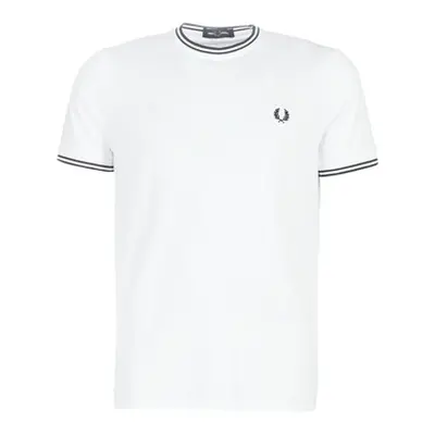 Fred Perry TWIN TIPPED T-SHIRT men's T shirt in White