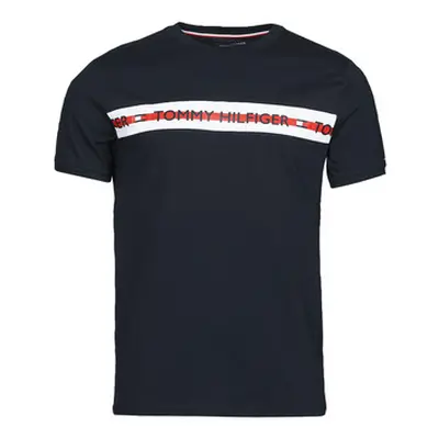 Tommy Hilfiger CN SS TEE LOGO men's T shirt in Blue