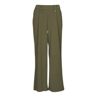 Only ONLSANIA BUTTON PANT CC JRS women's Trousers in Kaki