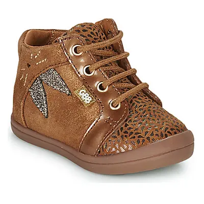 GBB CHOUGA girls's Children's Shoes (High-top Trainers) in Brown