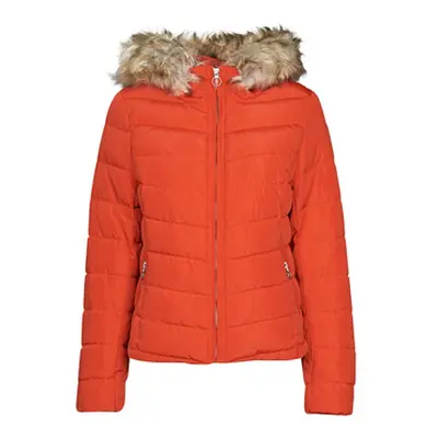 Only ONLNEWELLAN QUILTED HOOD JACKET CC OTW women's Jacket in Red