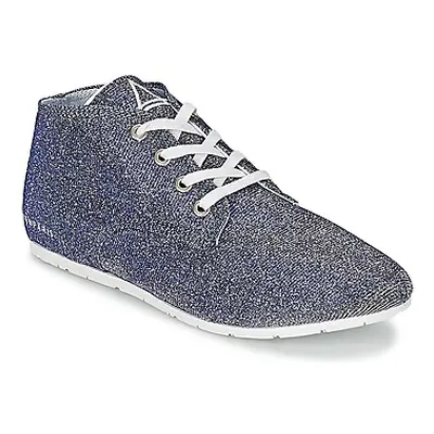 Eleven Paris BASGLITTER women's Shoes (Trainers) in Silver