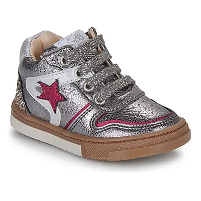 GBB LAMANE girls's Children's Shoes (High-top Trainers) in Silver