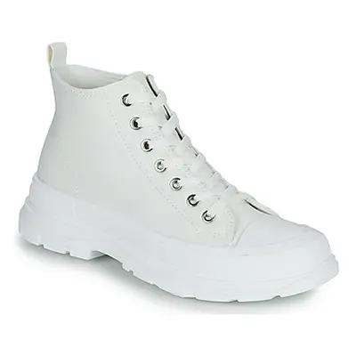 Moony Mood HIGHER women's Shoes (High-top Trainers) in White