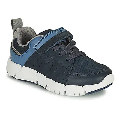 Geox J FLEXYPER B. D - NYLON+SCAM boys's Children's Shoes (Trainers) in Marine