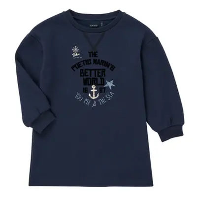 Ikks MANDARINE girls's Children's Sweatshirt in Blue