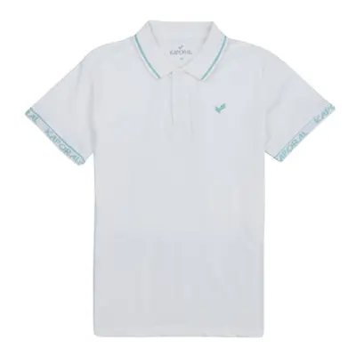 Kaporal PROST ESSENTIEL boys's Children's polo shirt in White