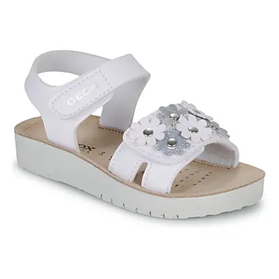 Geox J SANDAL COSTAREI GI girls's Children's Sandals in White