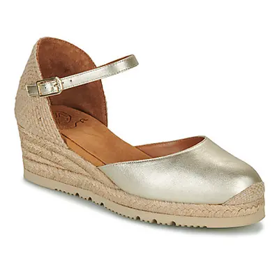 Unisa CISCA women's Espadrilles / Casual Shoes in Gold