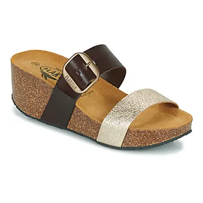 Plakton SO ROCK women's Mules / Casual Shoes in Brown