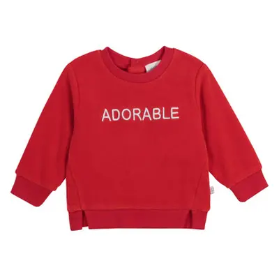 Carrément Beau Y95256-992 girls's Children's Sweatshirt in Red