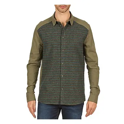 Eleven Paris VRAPP MEN men's Long sleeved Shirt in Green