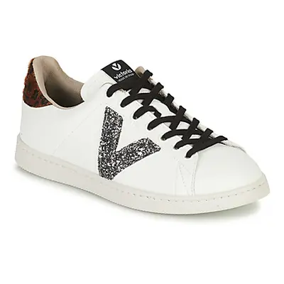 Victoria TENIS EFECTO PIEL GLITTER women's Shoes (Trainers) in White