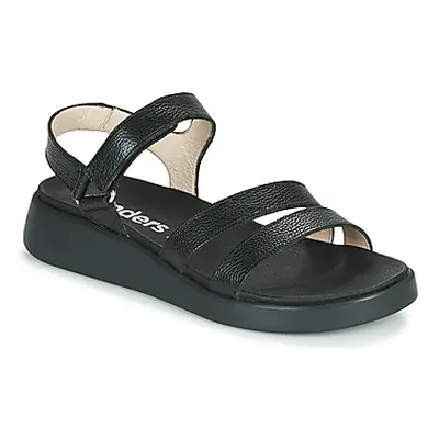 Wonders PERA women's Sandals in Black