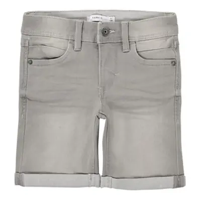 Name it NKMSOFUS DNMTAX boys's Children's shorts in Grey