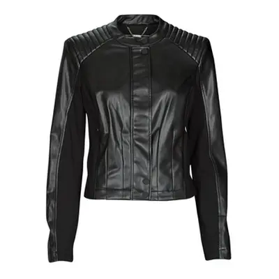 Guess NEW FLIAMMETTA women's Leather jacket in Black