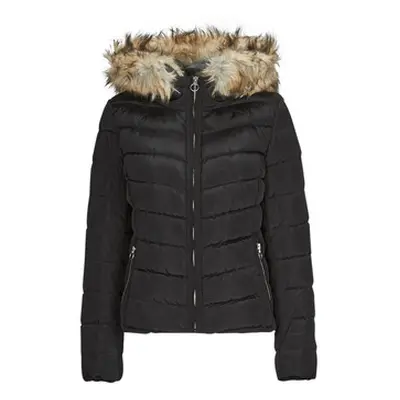 Only ONLELLAN QUILTED HOOD JACKET CC OTW women's Jacket in Black