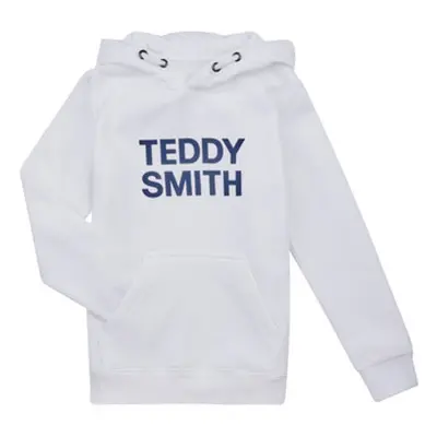 Teddy Smith SICLASS HOODY boys's Children's sweatshirt in White