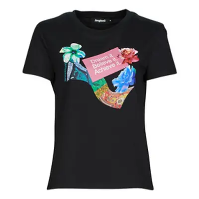 Desigual LILY women's T shirt in Black