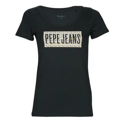 Pepe jeans SUSAN women's T shirt in Black