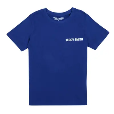 Teddy Smith T-REQUIRED MC JR boys's Children's T shirt in Blue