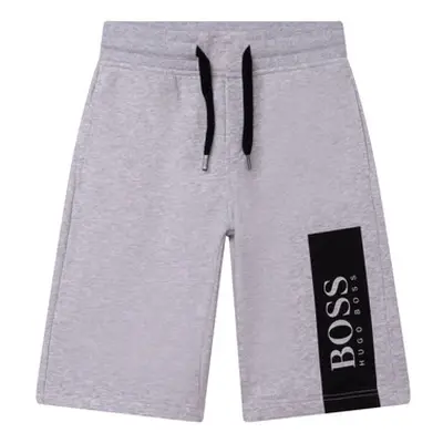 BOSS MEUBLO boys's Children's shorts in Grey