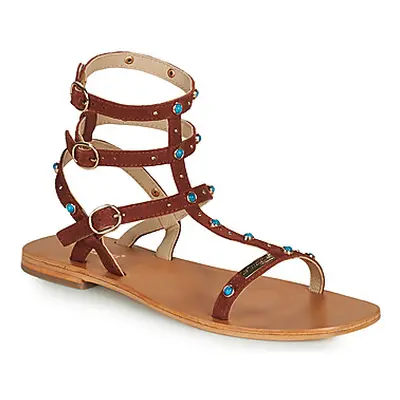 Les Tropéziennes par M Belarbi CORFOU women's Sandals in Brown