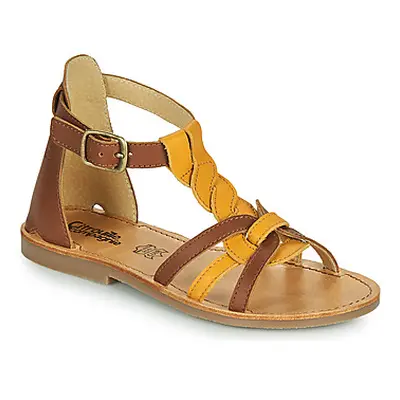 Citrouille et Compagnie GITANOLO girls's Children's Sandals in Yellow