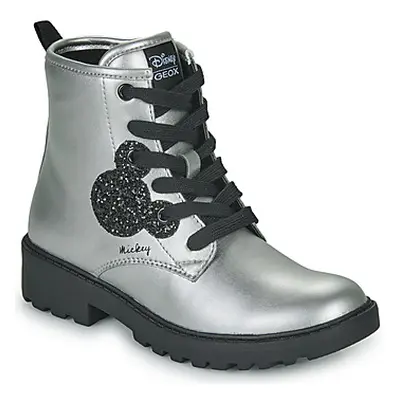 Geox J CASEY GIRL G girls's Children's Mid Boots in Silver