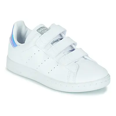 Adidas STAN SMITH CF C girls's Children's Shoes (Trainers) in White