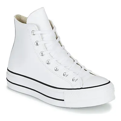 Converse CHUCK TAYLOR ALL STAR LIFT CLEAN LEATHER HI women's Shoes (High-top Trainers) in White