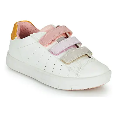 Geox SILENEX GIRL girls's Children's Shoes (Trainers) in White