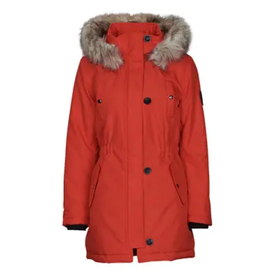 Only ONLIRIS FUR WINTER PARKA CC OTW women's Parka in Red