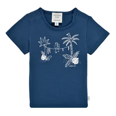 Carrément Beau Y95274-827 boys's Children's T shirt in Blue