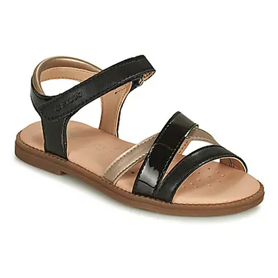 Geox SANDAL KARLY GIRL girls's Children's Sandals in Black