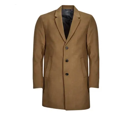 Jack & Jones JJEMORRISON WOOL COAT SN men's Coat in Brown