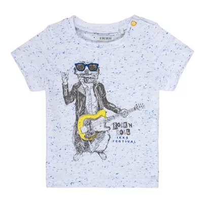 Ikks MARIO boys's Children's T shirt in White