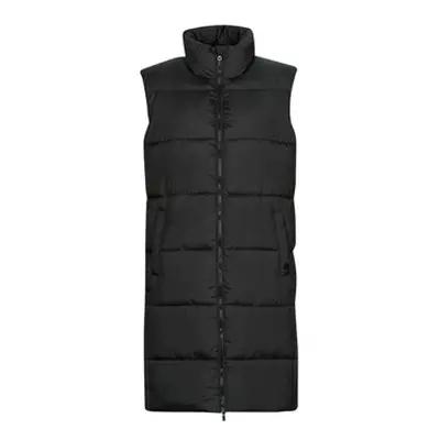 Superdry STUDIOS LONGLINE QUILTED GILET women's Jacket in Black