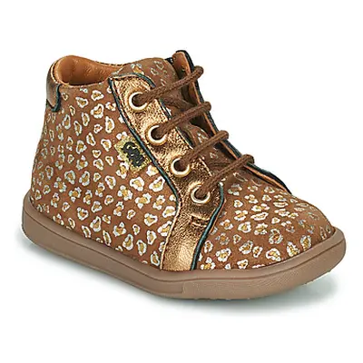 GBB FAMIA girls's Children's Shoes (High-top Trainers) in Brown