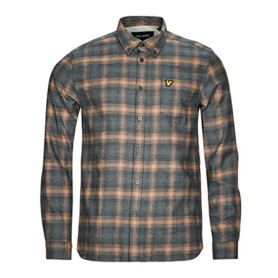 Lyle & Scott BUTTON DOWN CHECK SHIRT men's Long sleeved Shirt in Multicolour